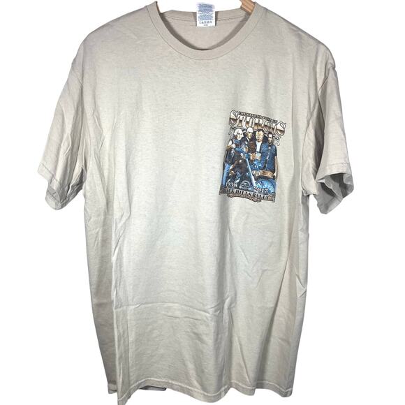 Sturgis Black Hills Motorcycle Rally 2017 Beige Mens T Shirt Size Large - Picture 1 of 8